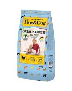 Сухой корм для щенков Expert Premium Great Progress с курицей 14 кг Dog&dog
