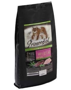 Сухой корм для котят беззерновой с уткой и индейкой 2 шт по 6 кг Primordial