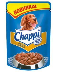 Влажный корм для собак Сытный мясной обед мясо 85г Chappi