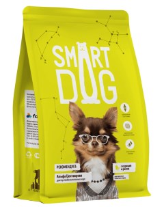 Сухой корм для взрослых собак всех пород с курицей и рисом 4 шт по 3 кг Smart dog