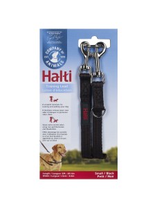 Поводок перестежка для собак COA HALTI Training Lead черный 200х1 5см Company of animals