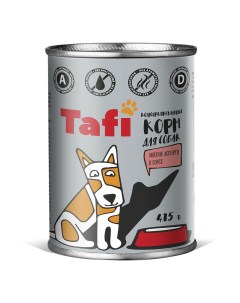 Консервы для собак мясное ассорти 415 г Тафи