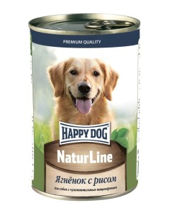 Консервы для собак ягненок и рис 20шт по 410г Happy dog