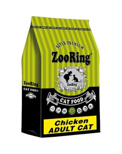 Сухой корм для кошек ADULT CAT CHICKEN с цыплёнком 0 35кг Zooring