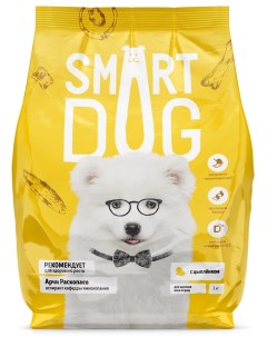 Сухой корм для щенков с цыпленком 3 кг Smart dog
