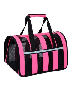 Переноска сумка для кошек и собак розовая 25х23х41 см Pets & friends