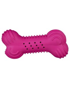 Жевательная игрушка для собак Кость шуршащая из каучка фиолетовый 11 см Trixie