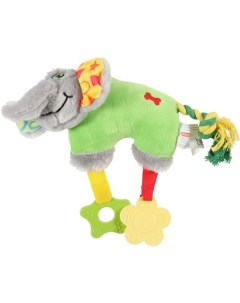 Мягкая игрушка для собак Слон зеленый 20 см Zolux