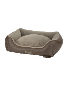 Лежак для собак Chateau коричневый 60 х 50 х 15 см Scruffs