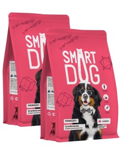 Сухой корм для собак крупных пород с ягненком 2 шт по 3 кг Smart dog