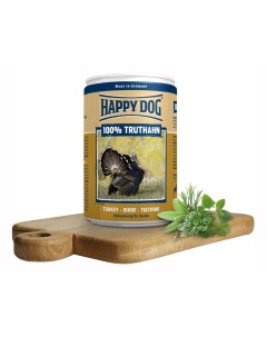 Консервы для собак 100 Truthahn индейка 400г Happy dog