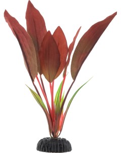 Искусственное растение для аквариума Криптокорина красная Plant 049 20 см шелк Barbus