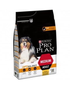 Сухой корм для собак Medium Adult с курицей для средних пород 3 кг Pro plan