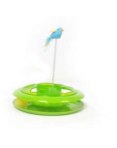 Пластиковая игрушка для кошек Happy Hoop пластик зеленый 26 см Duvo+