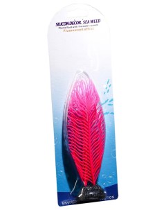 Растение силиконовое аквариумное светящееся в темноте 6 5 х 18 см розовое Nobrand