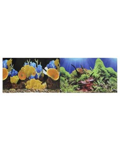 Фон для аквариума Морские кораллы Подводный мир винил 150x60 см Prime
