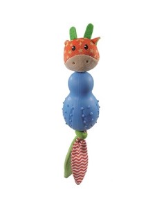 Жевательная игрушка для собак Jolly Giraffe комби разноцветная 18 см Rosewood