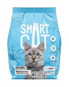 Сухой корм для кошек для стерилизованных с лососем 400 г Smart cat