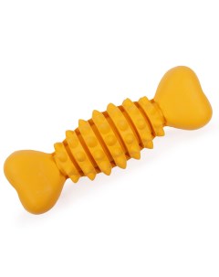 Игрушка для собак резиновая Кость игольчатая желтая 20cм Rosewood