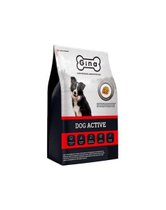 Корм сухой Dog Active для собак всех пород 7 5 кг Gina