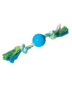 Игрушка для собак Мяч с верёвкой 29 см Триол