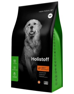 Сухой корм для собак и щенков лосось и рис для средних и мелких пород 15 кг Holistoff