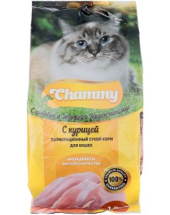 Сухой корм для кошек курица 1 9 кг Chammy