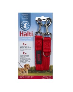 Поводок перестежка для собак COA HALTI Training Lead красный 200х2 5см Company of animals