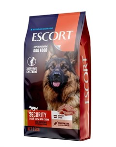Сухой корм для собак ТМ Security для служебных собак говядина 15 кг Escort