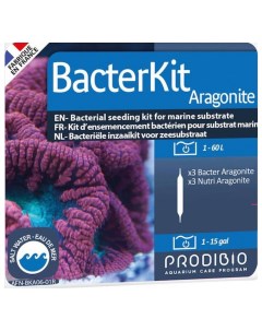 Бактерии для запуска морского грунта в аквариуме Bacterkit Aragonite 30 шт Prodibio