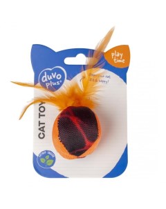 Мягкая игрушка для кошек текстиль оранжевый 12 см 1 шт Duvo+