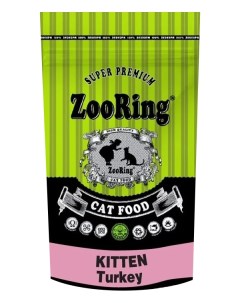 Сухой корм для котят Kitten индейка 2 шт по 1 5 кг Zooring