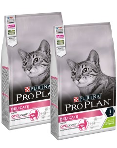 Сухой корм для кошек Cat Delicate ягненок 2 шт по 1 5 кг Pro plan