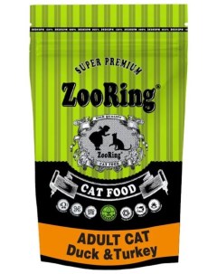 Сухой корм для кошек ADULT CAT DUCK TURKEY с уткой и индейкой 0 35 кг Zooring