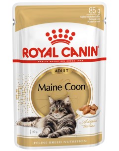 Влажный корм для кошек Maine Coon Adult с мясом рыбой и злаками 85 г Royal canin