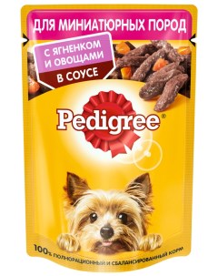 Влажный корм для собак с ягненком и овощами для миниатюрных пород 85 г Pedigree