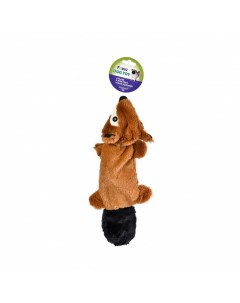 Игрушка для собак Белка с шуршащей бумагой и пищалкой 43х17см плюш Foxie