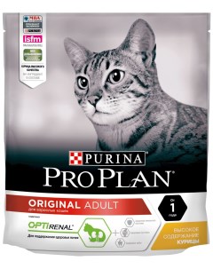 Сухой корм для кошек Cat Original OptiRenal Adult курица 2 шт по 400 г Pro plan