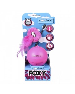 Интерактивная игрушка для кошек Foxy пластик розовый 25 см Ebi