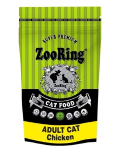 Сухой корм для кошек Adult Cat цыпленок 5 шт по 1 5 кг Zooring