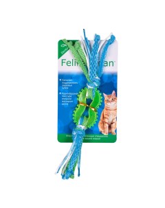 Жевательная игрушка для кошек Feline Clean Dental Колечко прорезыватель 22 см Aromadog