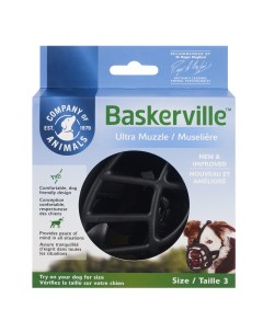 Намордник для собак COA Baskerville Ultra Size 3 длина морды 8 см обхват морды 28 см Company of animals