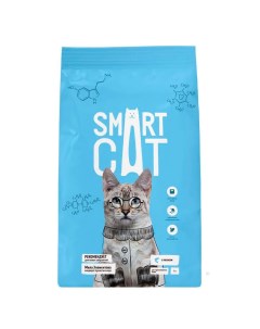 Сухой корм для кошек с лососем для стерилизованных 5 кг Smart cat