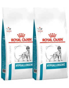 Сухой корм для собак HYPOALLERGENIC при пищевой аллергии 2шт по 7кг Royal canin