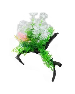 Искусственное аквариумное растение с корягой 00113145 12х10 см Ripoma