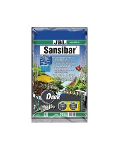 Грунт для аквариума Sansibar DARK декоративный чёрный 10 кг Jbl