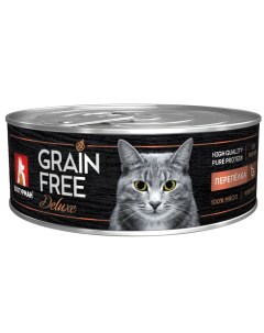 Консервы для кошек Grain Free Перепелка 100г Зоогурман