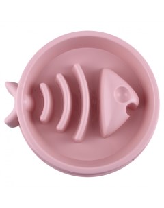 Интерактивная миска для собаки ПВХ розовый 0 2 л Грызлик ам
