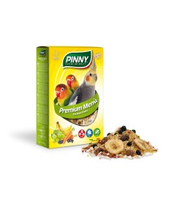 Сухой корм для средних попугаев Premium Menu с фруктами 800г Pinny
