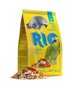 Сухой корм для крупных попугаев 4шт по 1кг Rio